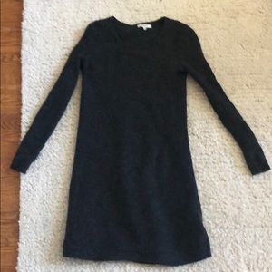 Madewell dark gray sweater dress